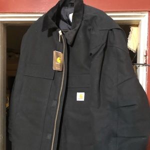 New Black Carhartt Jacket size 2XL